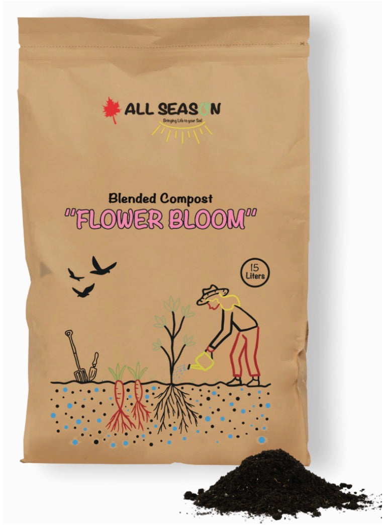 مزيج سماد للنباتات المزهرة 15 لتر (1.5 كجم)