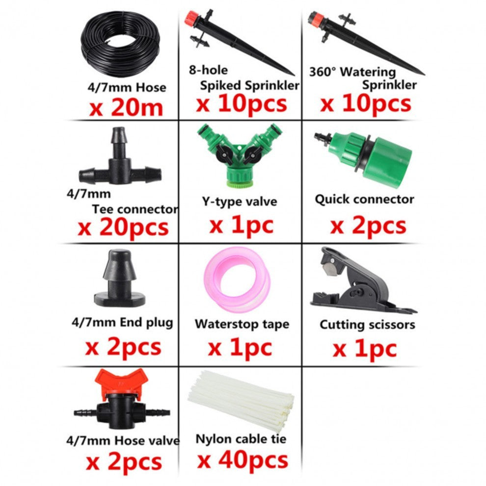 طقم رذاذ 20 متر90 قطعة