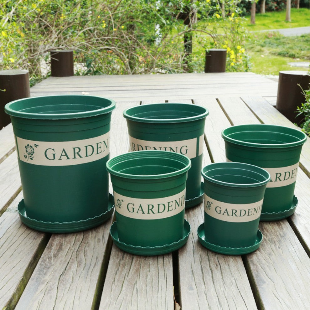 مجموعة احواض زراعية مع صحن