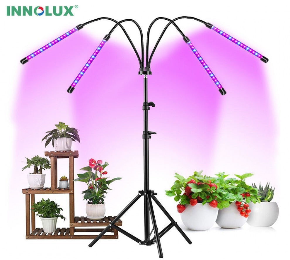 ستاند اضاءة نمو النباتات 4 اذرع 36 وات
